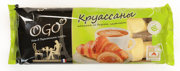 «OGO» круассан с карамелью (фасовка 6 шт*70 г)